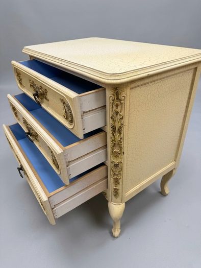 Charming French Vintage Armoire Chest of Drawers