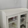White Glass-Door Storage Cabinet + Handmade Star L Image 2