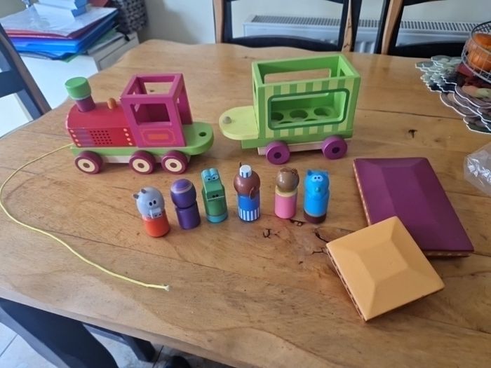 Wooden toy train