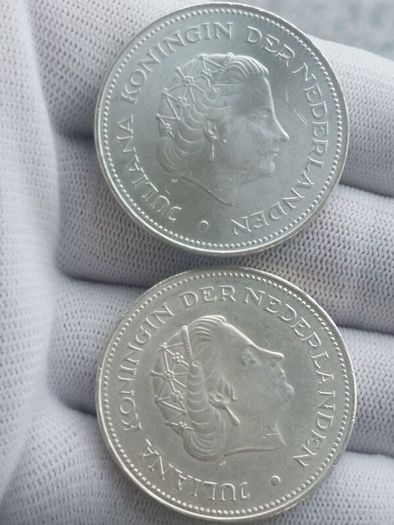 1970 Netherlands 10 Gulden silver