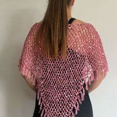 Heading off to EP? Amazing crochet sequin poncho