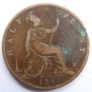 United Kingdom Half Penny 1886 Victoria Queen Image 3