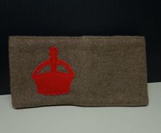 Vintage British Army Council Armband Brassard Crown Patch Military Collectible
