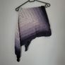 Handmade crochet triangle shawl wrap. Grey gradient ombre shawl Image 6