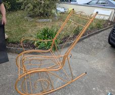Metal garden chair