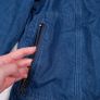 Boden Blue Denim Asymmetric Zip Biker Moto Denim Jacket 14UK/42EU Image 7