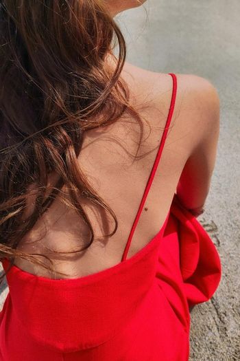 Zara Linen blend strappy midi Dress