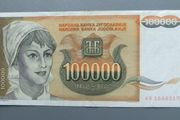 Yugoslavia 100000 Dinara