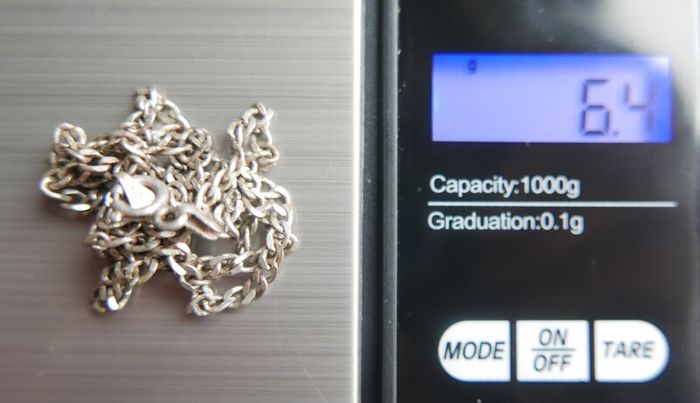 Vintage Sterling Silver 925 - 20 Inch  Curb Link Chain 6,4g