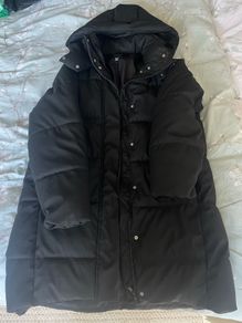 Vero Moda Black Puffer Coat with Hood - Size S
