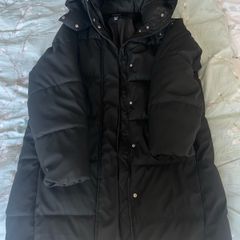 Vero Moda Black Puffer Coat with Hood - Size S