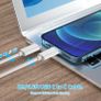 Mac Book Pro charger-140W USB C Super Fast Charger,Compatible with MacBook Pro 16, 15, 14, 13 Inch, MacBook Air 13 Inch, iPad Pro 2022/2021/2020/2019/2018, Included 7.2ft USB C to C Cable Image 5