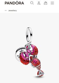 Pandora lobster dangle charm
