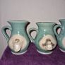 Set of 4 Irish Stoneware face mugs Image 2