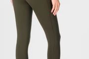 Sweaty Betty Power UltraSculpt High Waisted 7/8 Gym Leggings, Nori Green