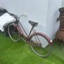 Vintage Triumph roadster (maroon, ladies step-through) Image 3