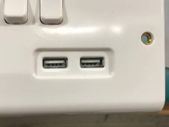 Twin White Switched Socket with 2 USB Ports
