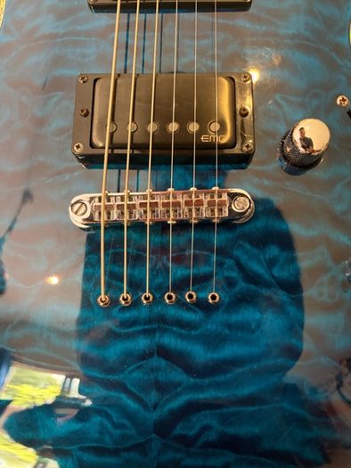Esp Ltd Mh1000nt - Black Ocean (emg / Gotoh Upgrades)