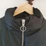 Girls black bomber jacket (10-11) Image 3