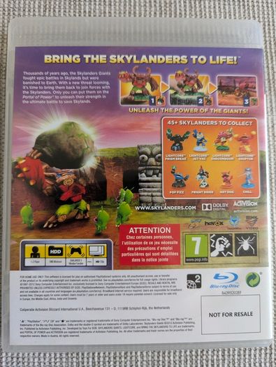 PS3 Skylanders Giants - Complete with Manual - PAL - PEGI 7
