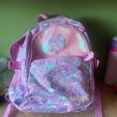 Smiggles girls pink unicorn school bag.