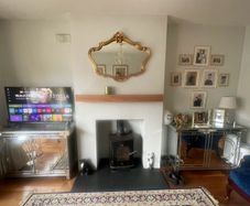 Wood burning stove with accessories