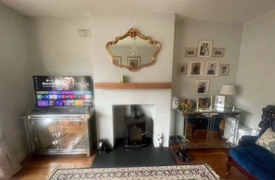 Wood burning stove with accessories