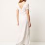 Cream Embroidered Maxi Dress Image 2