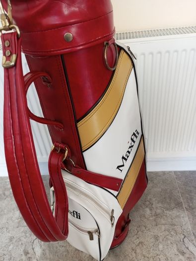 maxfli leather golf bag