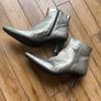 Clarke's Ladies 5/1/2 - 39 Grey Metalic Ankle Boots Image 4