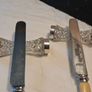 Levi &Salaman Sterling Silver and Cut Glass Knife Rests(1902) Image 5