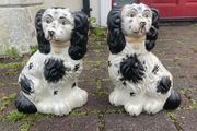 Vintage mantle dogs free postage