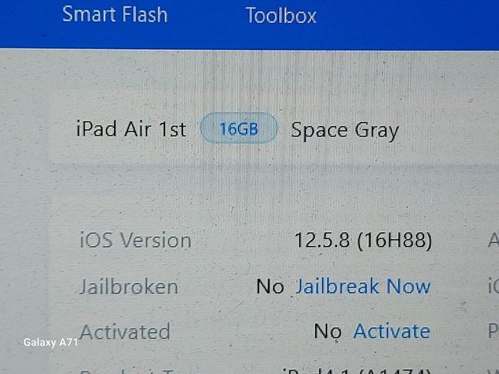 Apple Ipad Air 1st, 16GB, Space Grey, 89% Battery Life, Activation Lock, in excellent cosmetic condition