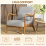 Lounge Armchair with Solid Wood Frame Image 3
