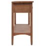 Console Table Solid Fir Wood 126x40x77.5 cm Brown Image 3