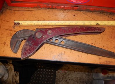 Vintage Adjustable Pipe Wrench,Heavy Duty