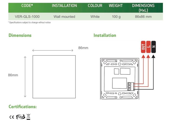 Contactless light switch