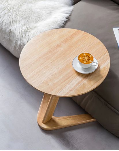 Round coffee table small bedside table design