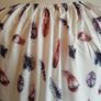 Ladies Beautiful Top Blouse with Pattern Of Feathers Size XL Image 7