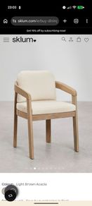 NEW Sklum Uleno Garden Chair - Acacia Wood - Original Packaging