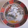 Two Asian Plates Decorated Stork Birds/ Water/ Trees approx 7inch and 6inch Image 3