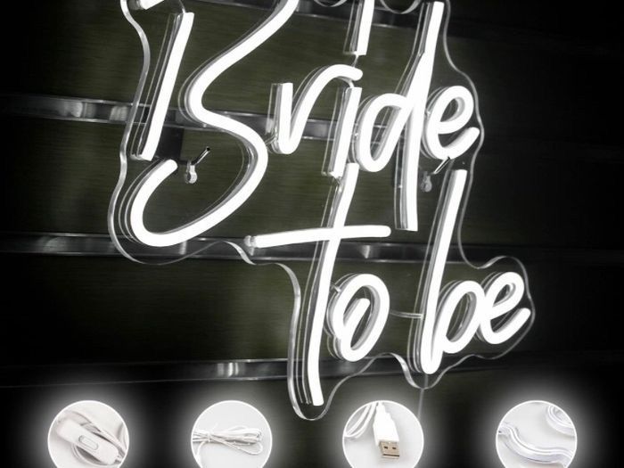 FREE P&P | Bride to be Neon Signs White LED 14.6 inch x 11.8 inch Home > Home & Garden