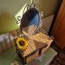 Vintage Mirror with baskets Image 4