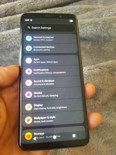 Samsung S9 Android 17