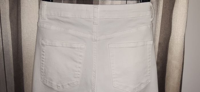 High Waist White Jeans