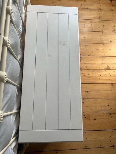 White Wooden Blanket Box