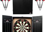 NEW SALE | Home Darts Centre | Complete Home Dart Board Centre Including Cabinet, Dartboard and 2 Sets of Darts