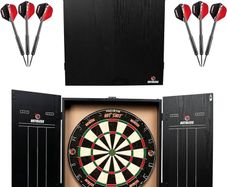 NEW SALE | Home Darts Centre | Complete Home Dart Board Centre Including Cabinet, Dartboard and 2 Sets of Darts