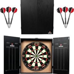 NEW SALE | Home Darts Centre | Complete Home Dart Board Centre Including Cabinet, Dartboard and 2 Sets of Darts