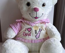 Girl's Large "I love Dad" Plush Teddy Bear